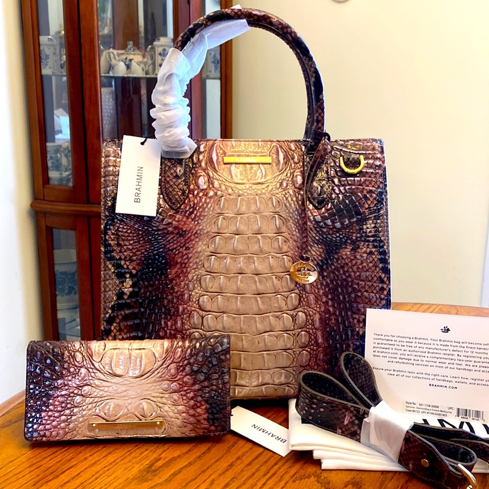 Brahmim purse and wallet set RARE. NWT